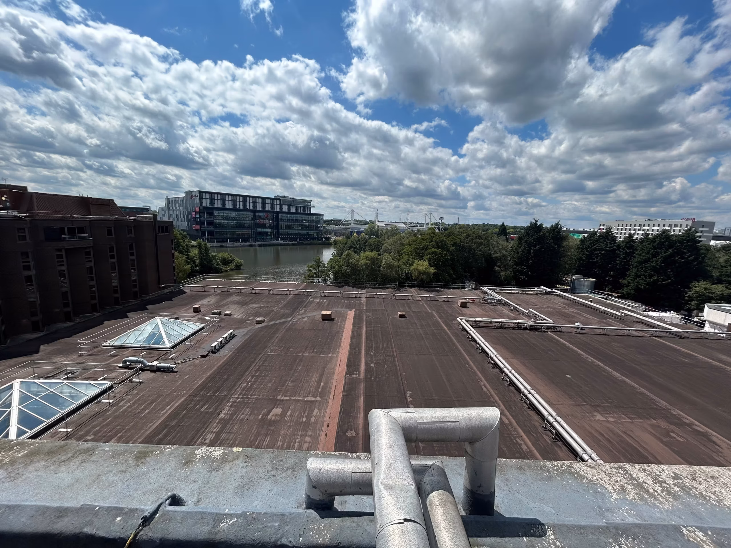 Flat roof refurbishment - before